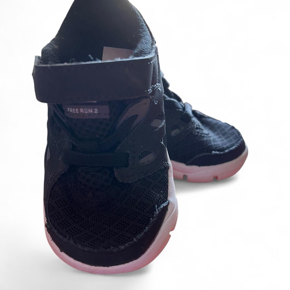 Nike Kids Black and Pink Sneakers